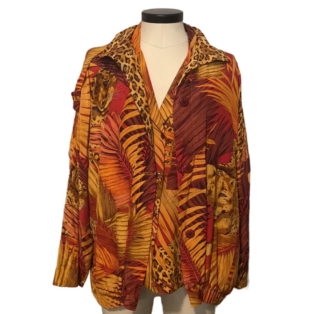 Linda Allard for Ellen Tracy women’s short sleeve shirt with jacket